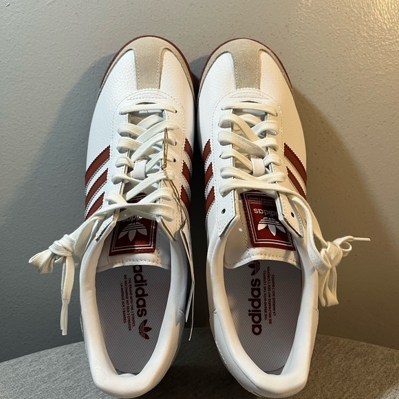 Adidas Samoa White Red Athletic Sneaker Men’s Shoe Size 11 JQ0045 - Picture 8 of 11